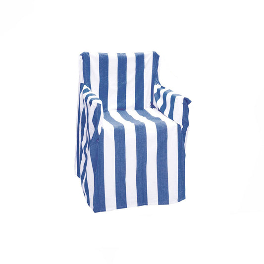 Rans Alfresco 100% Cotton Director Chair Cover - Striped Cobalt Blue Tristar Online