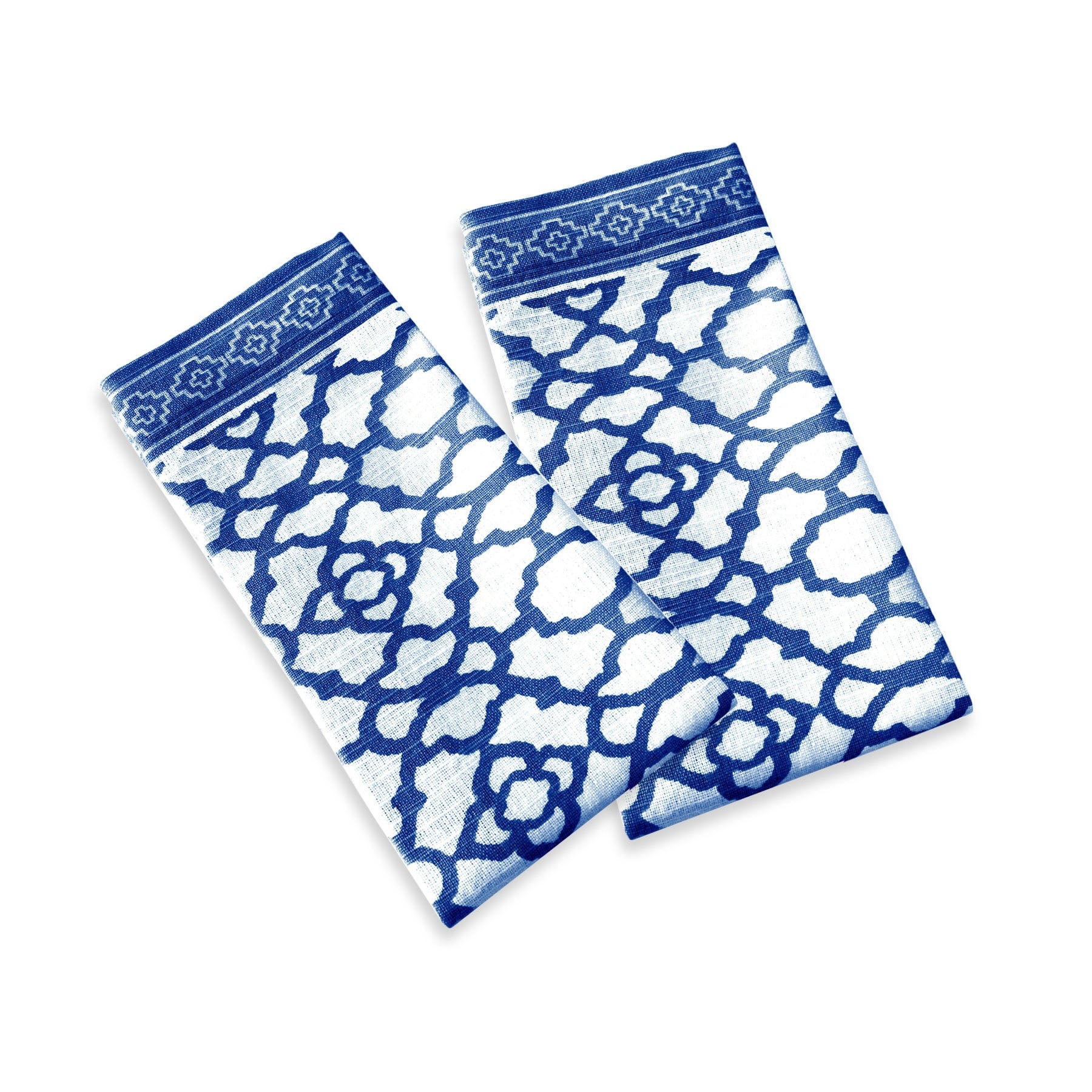 Rans Set of 2 Cotton Vintage Napkins - Indigo Tristar Online