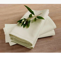 Rans Set of 4 Cotton Hemstitch Napkins - Beige Tristar Online