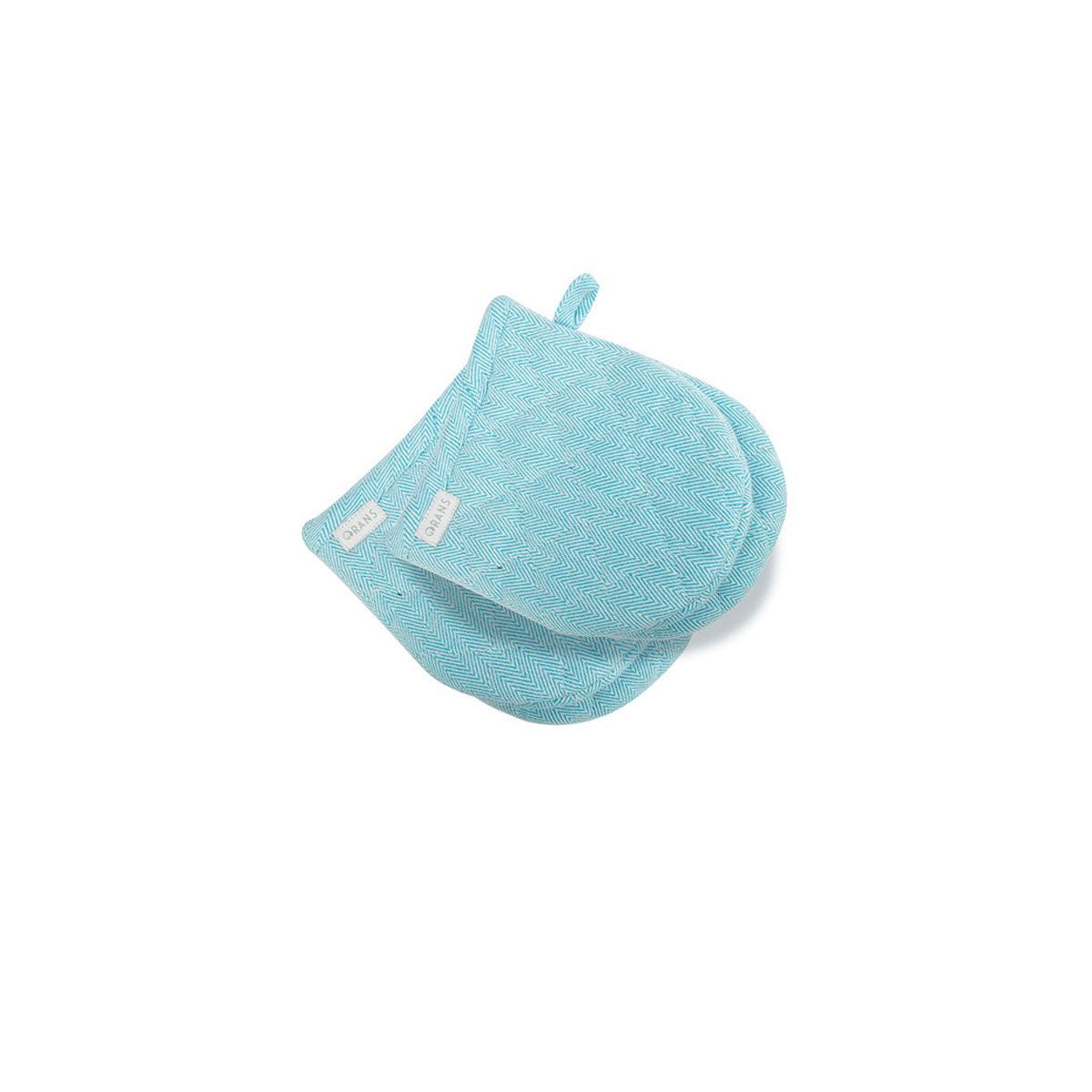 Rans Herringbone Blue Cotton Set of 2 Oven Mini Gloves Tristar Online