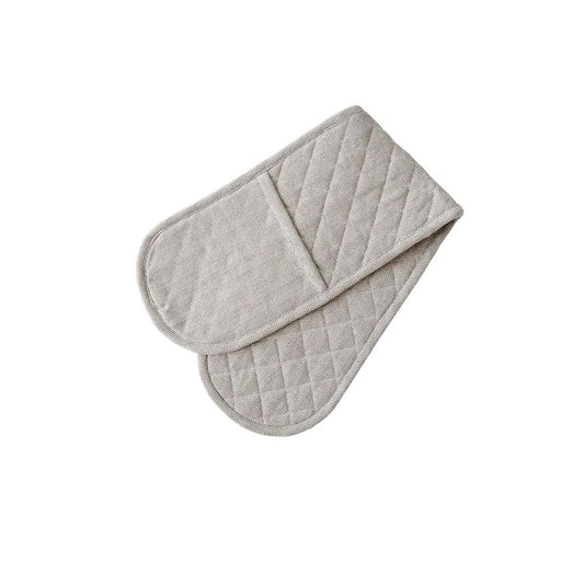Rans Herringbone Charcoal Cotton Double Oven Mitt Tristar Online