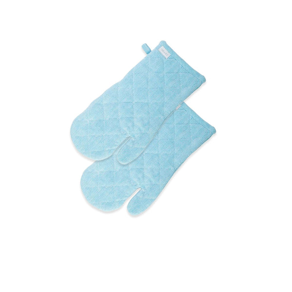 Rans Herringbone Blue Cotton Set of 2 Oven Gloves Tristar Online