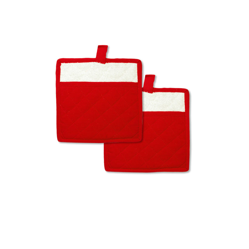 Rans Manhattan Red Cotton Set of 2 Pot Holders Tristar Online