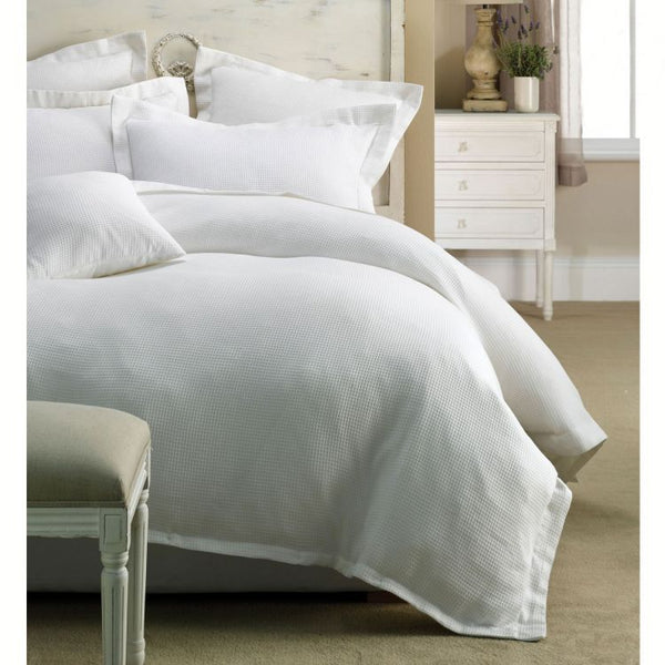 Rans Paris Waffle Quilt Cover Set White - Queen Tristar Online