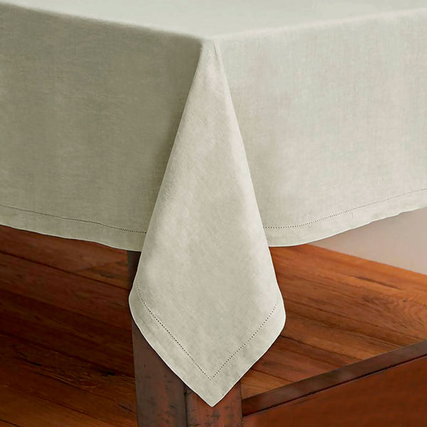 Rans Pure Cotton Hemstitch Tablecloth 180 cm Round - Beige Tristar Online