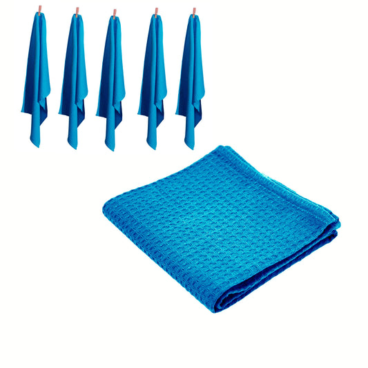 Rans Set of 6 Cotton Waffle Tea Towels 50x70 cm - Aqua Tristar Online
