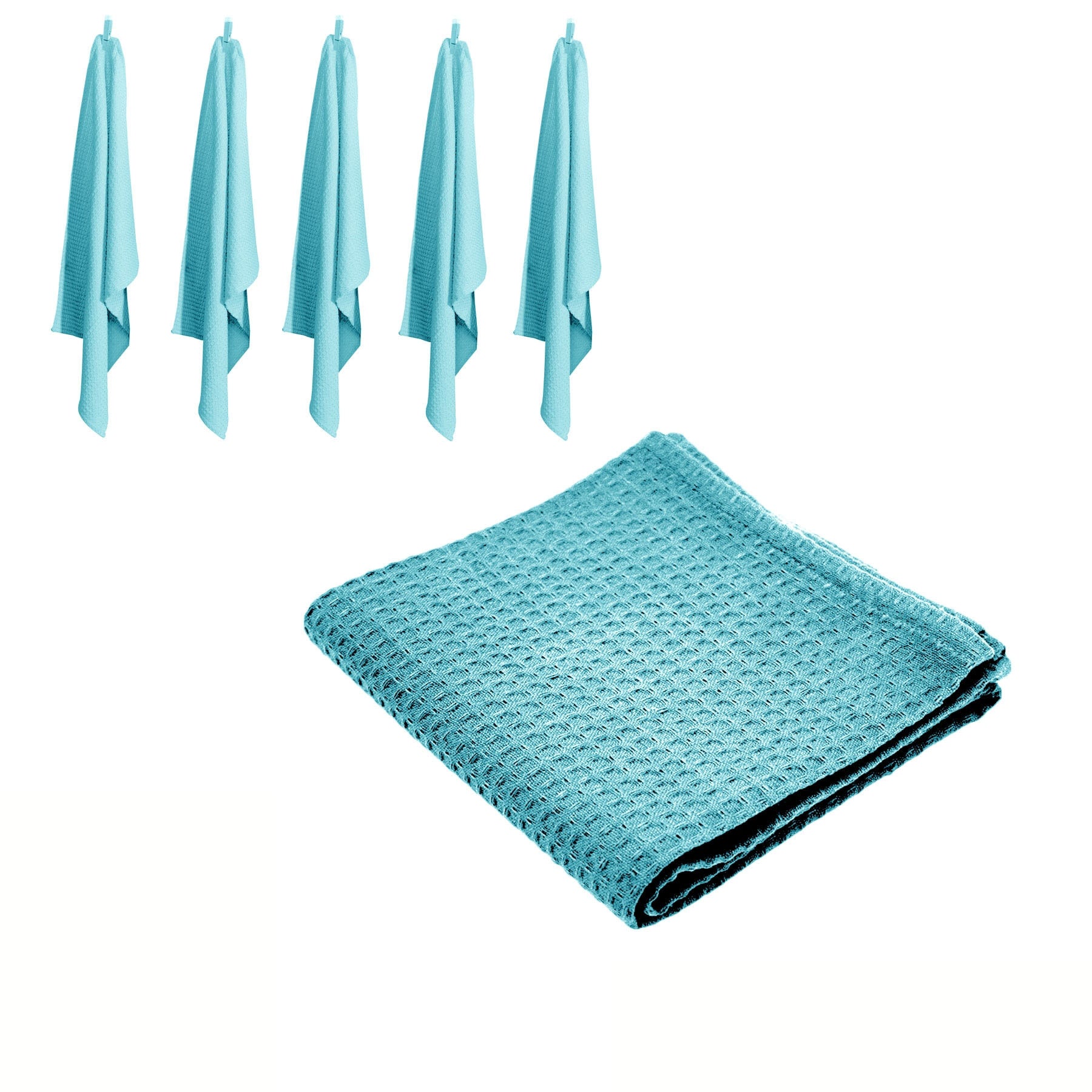 Rans Set of 6 Cotton Waffle Tea Towels 50x70 cm - Island Paradise Tristar Online