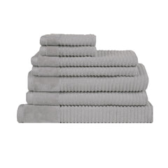 Royal Excellency 7 Piece Cotton Bath Towel Set - Silver Tristar Online