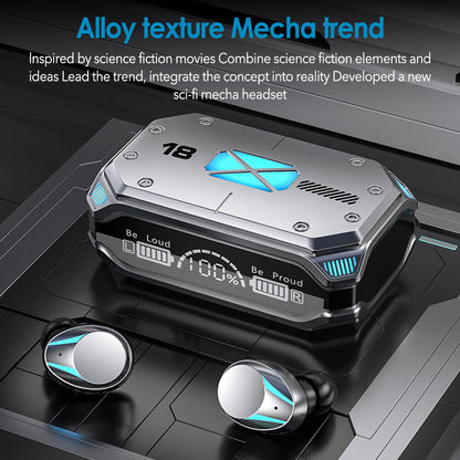 M41 TWS Bluetooth V5.3 Headphone Sports Cyberpunk Earphone HiFi Stereo LED Display Tristar Online