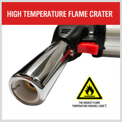 600ML Butane Torch Gas Blow Jet Lighter Refillable Soldering Gun Flame Heat BBQ Tristar Online