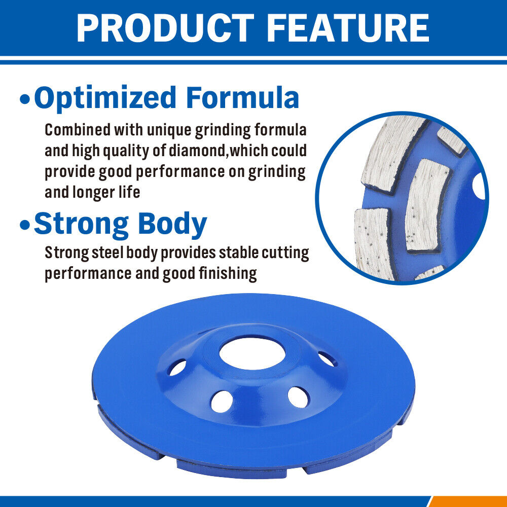 4.5inch Diamond Segment Grinding Concrete Cup Wheel Disc Granite Stone 115mm Tristar Online