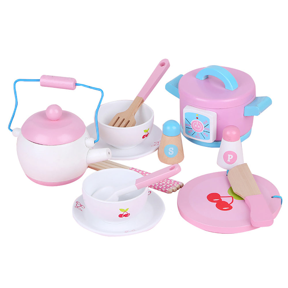 Kids Wooden Kitchen Tea Set Pretend Play Tristar Online
