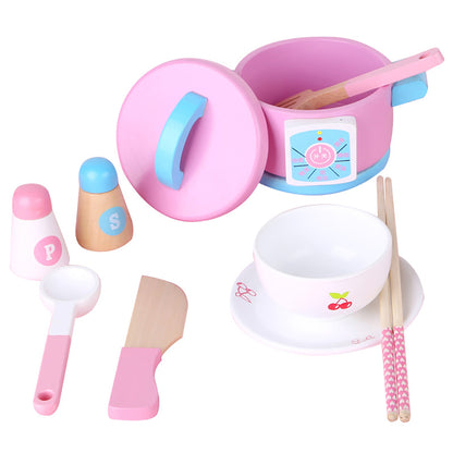 Kids Wooden Kitchen Tea Set Pretend Play Tristar Online