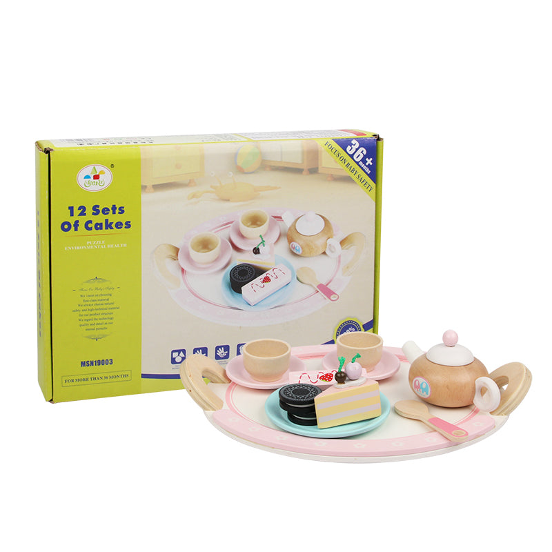 Kids Wooden Kitchen Tea Set Pretend Play Tristar Online