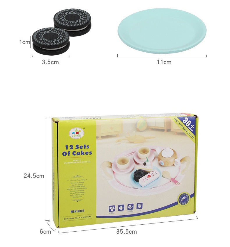 Kids Wooden Kitchen Tea Set Pretend Play Tristar Online