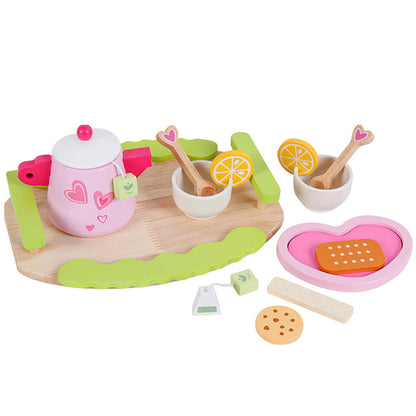 Kids Wooden Kitchen Tea Set Pretend Play Tristar Online