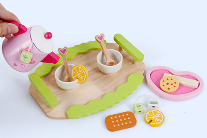 Kids Wooden Kitchen Tea Set Pretend Play Tristar Online