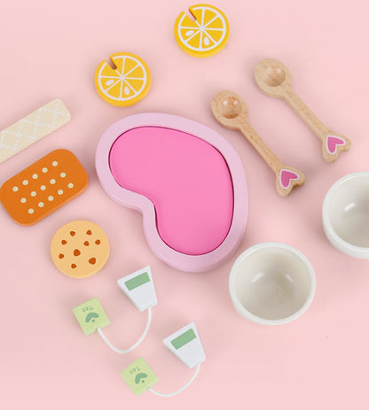 Kids Wooden Kitchen Tea Set Pretend Play Tristar Online