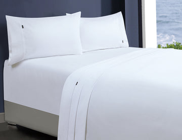 1000tc egyptian cotton 1 fitted sheet and 2 pillowcases mega queen white Tristar Online