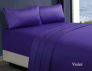 1000tc egyptian cotton sheet set 1 king single violet Tristar Online