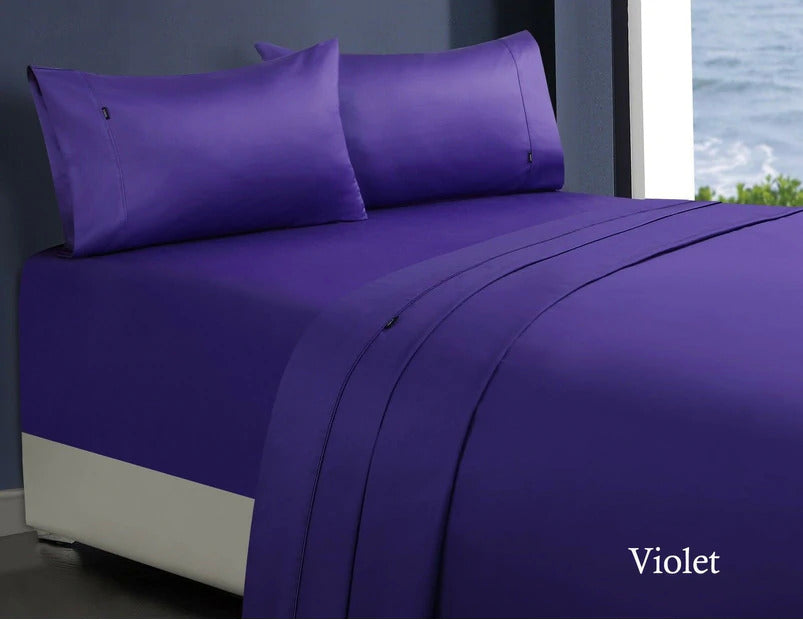 1000tc egyptian cotton sheet set 1 mega king violet Tristar Online