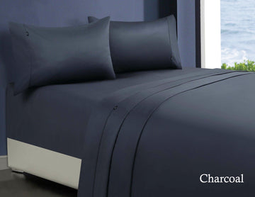 1000tc egyptian cotton sheet set 1 queen charcoal Tristar Online