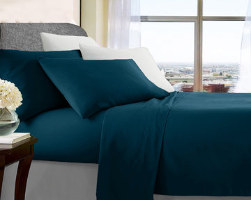 ultra soft microfibre sheet set queen sailor blue Tristar Online