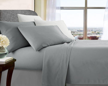 ultra soft microfibre sheet set queen silver Tristar Online