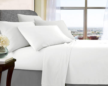 ultra soft microfibre sheet set queen white Tristar Online