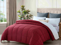 king size reversible plush soft sherpa comforter quilt red Tristar Online