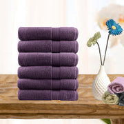 6 piece ultra light cotton face washers in aubergine Tristar Online