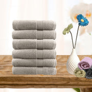 6 piece ultra light cotton face washers in beige Tristar Online