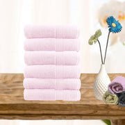 6 piece ultra light cotton face washers in baby pink Tristar Online