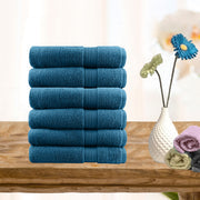 6 piece ultra light cotton face washers in teal Tristar Online