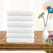 6 piece ultra light cotton hand towel set in white Tristar Online