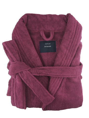 small medium egyptian cotton terry toweling bathrobe burgundy Tristar Online