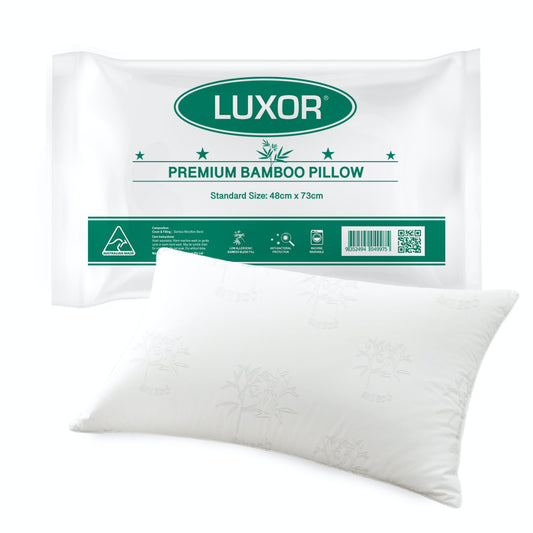 Luxor Australian Made Bamboo Cooling Pillow Standard Size Single Pack Tristar Online