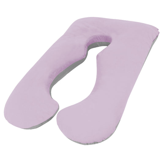 Woolcomfort Aus Made Maternity Pregnancy Nursing Sleeping Body Pillow Pillowcase Included Lilac x Grey Tristar Online