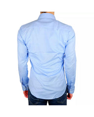 Milano Solid Color Shirt in Light Blue 41 IT Men Tristar Online