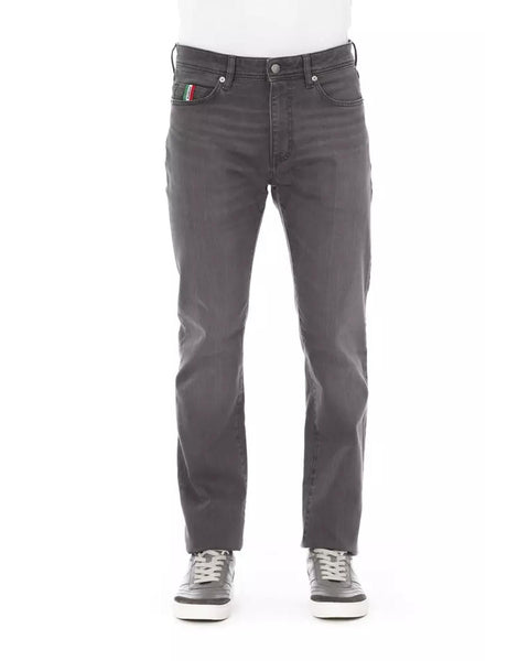 Logo Button Regular Man Jeans with Tricolor Insert W33 US Men Tristar Online