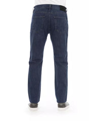 Logo Button Regular Man Jeans with Tricolor Insert and Contrast Stitching W33 US Men Tristar Online