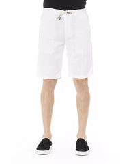 Solid Color Drawstring Bermuda Shorts with Pockets W48 US Men Tristar Online