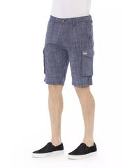 Cargo Shorts with Front Zipper and Button Closure W36 US Men Tristar Online