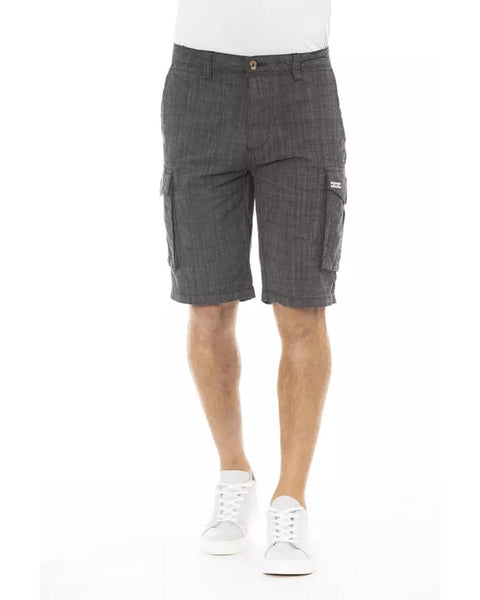 Cargo Shorts with Front Zipper and Button Closure W34 US Men Tristar Online