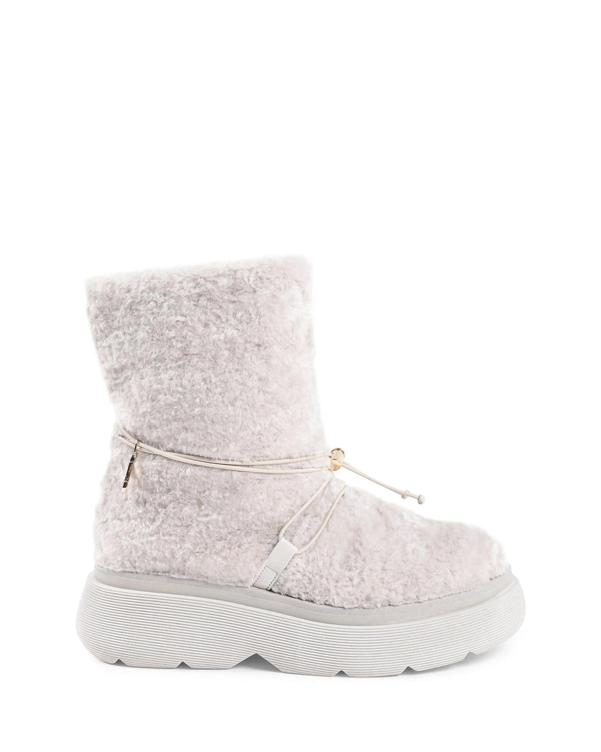 Shearling Drawstring Platform Ankle Boot - 37 EU Tristar Online