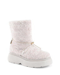 Shearling Drawstring Platform Ankle Boot - 37 EU Tristar Online