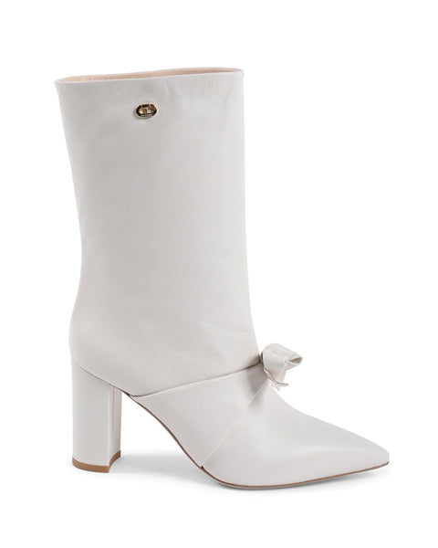 Pointed Toe Bow Boot with Gold Logo Detail - 39 EU Tristar Online