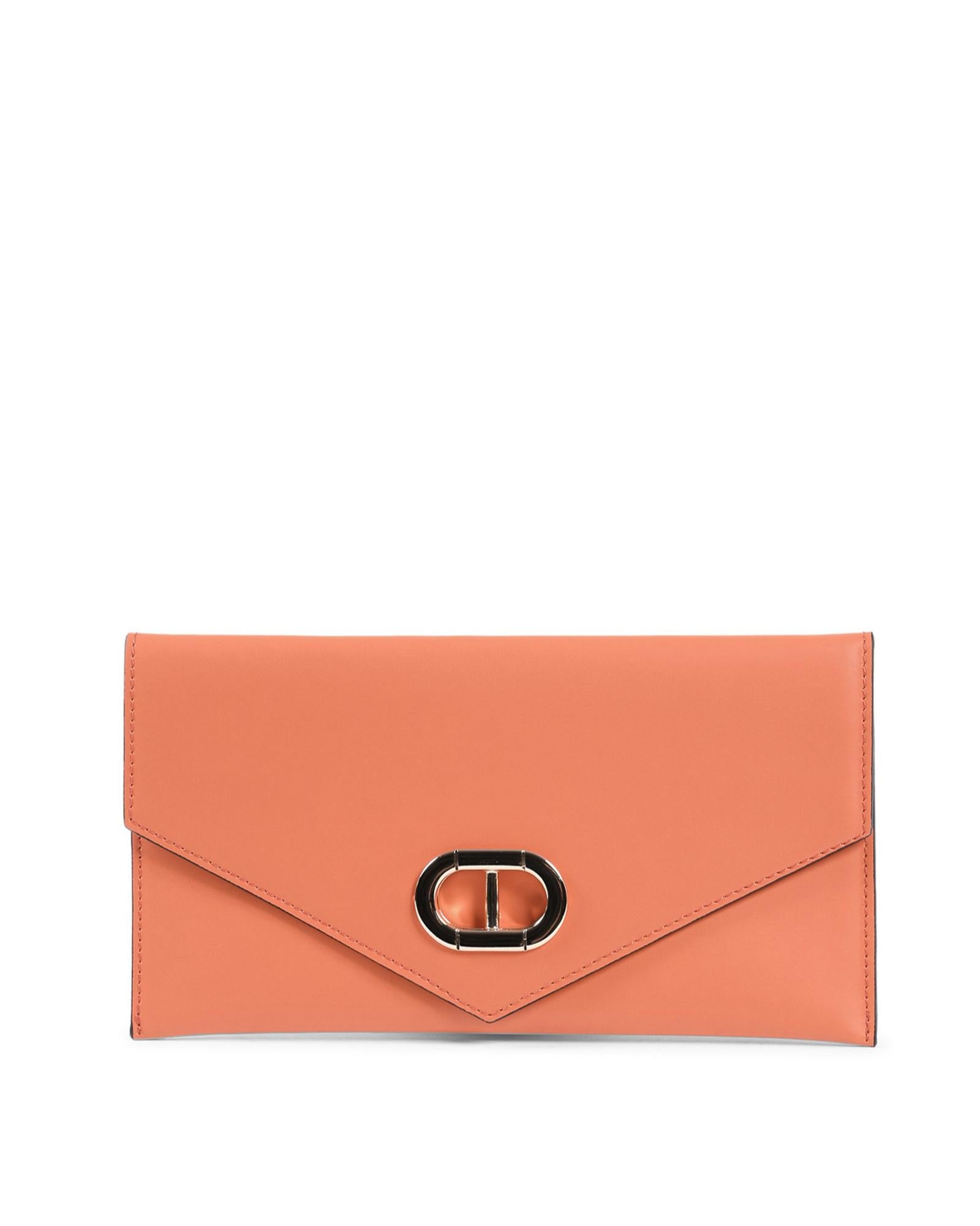 Italian Leather Envelope Clutch - One Size Tristar Online