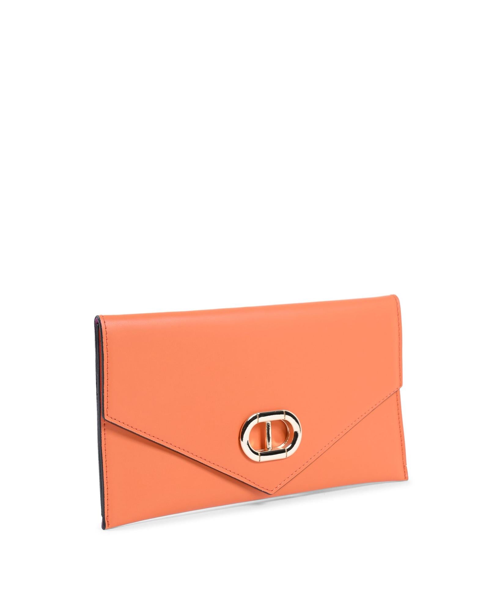 Italian Leather Envelope Clutch - One Size Tristar Online