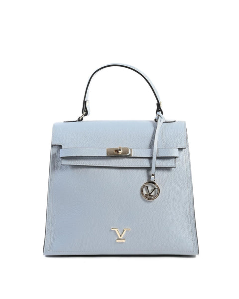 Light Blue Leather Handbag - One Size Tristar Online
